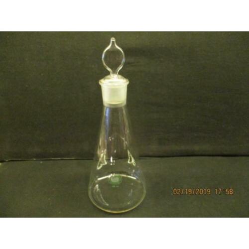B-299, Laboratoriumglas, erlenmeyer met geslepen stop