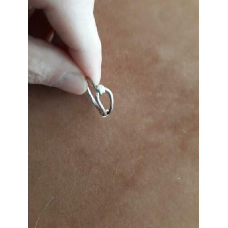 bijzondere zilver ring 925 sterling maat 17 mm