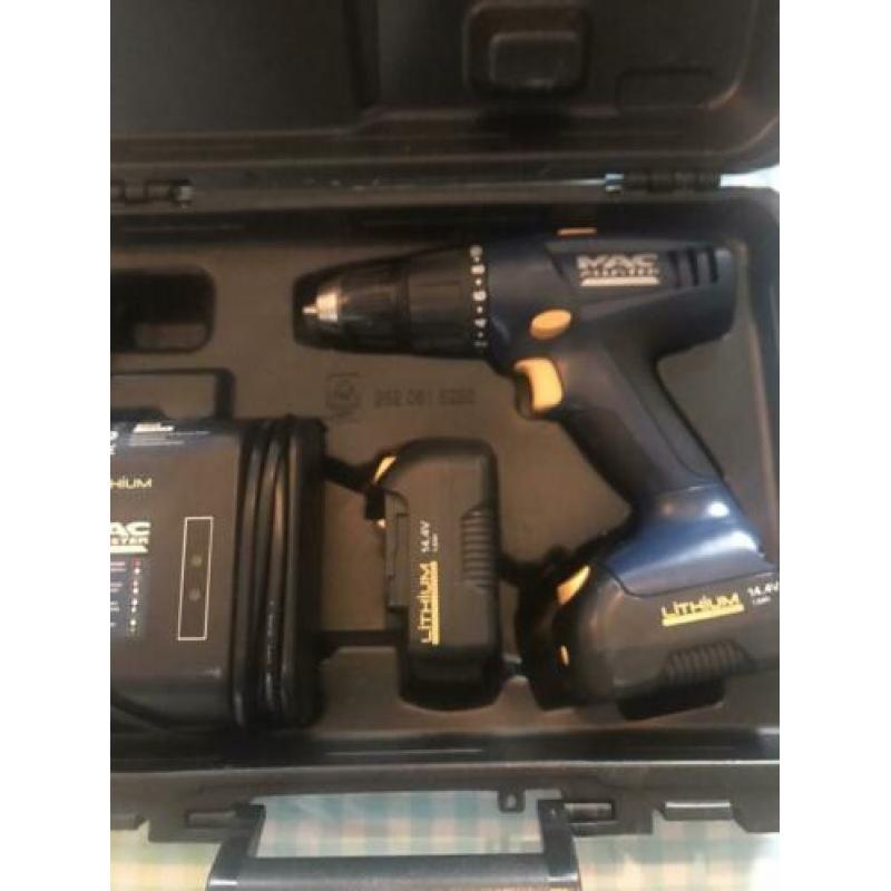 Te koop zgan Mac allister accu schoef/boormachine 14. Volt