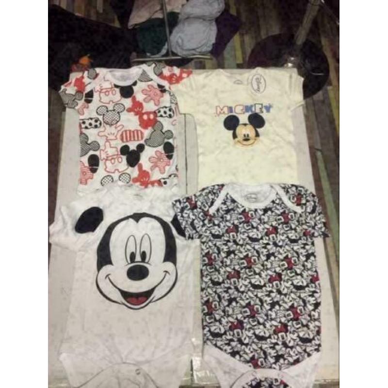 Disney rompers pakket, maat: 80