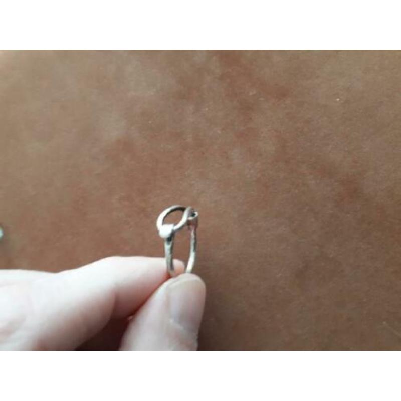 bijzondere zilver ring 925 sterling maat 17 mm
