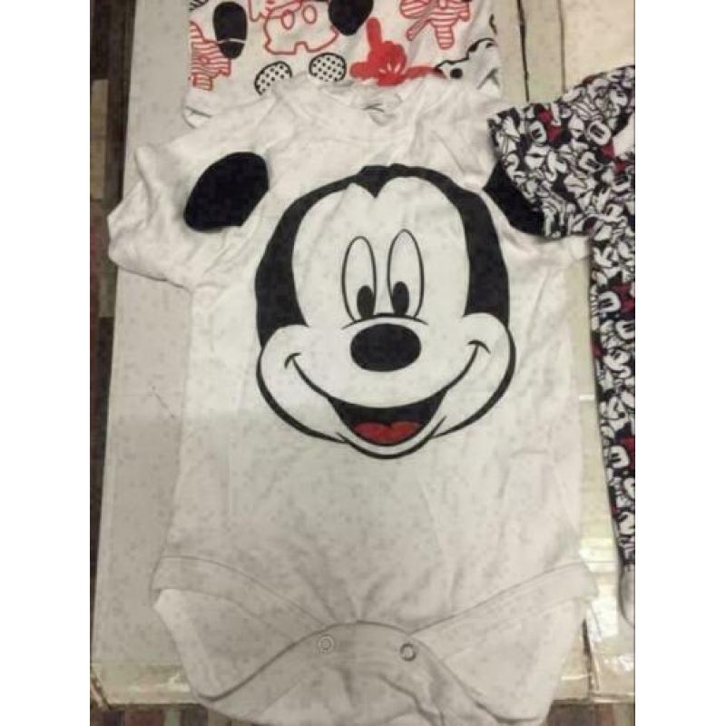 Disney rompers pakket, maat: 80