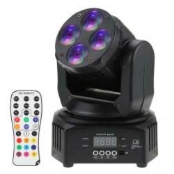 Moving Head Led Beam Pub | RGBW+UV | blacklight | gratis bez