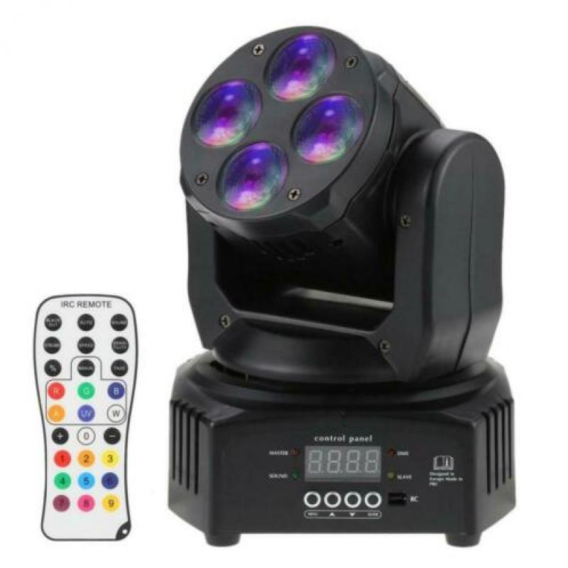 Moving Head Led Beam Pub | RGBW+UV | blacklight | gratis bez