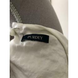 Purdey écru satijnen top maat M