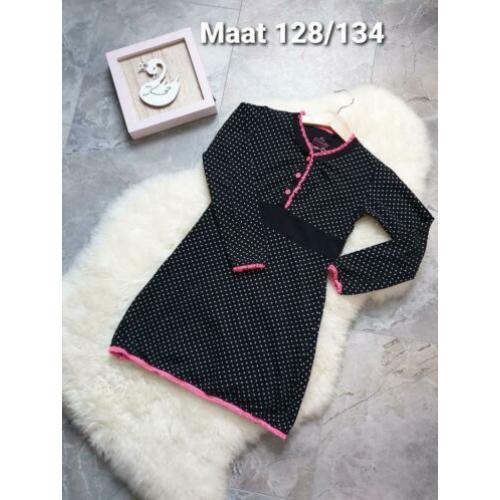 Maat 128/134 Meisjes Jurk met Polka Stippen TOM-DU