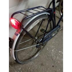 Herenfiets 3 versnelling verlichting en slot