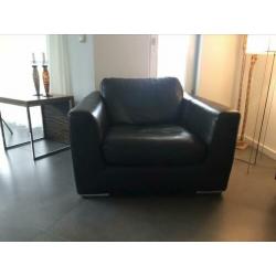Grote leren fauteuil MONTEL