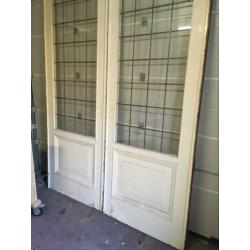 ensuite deuren met glas in lood