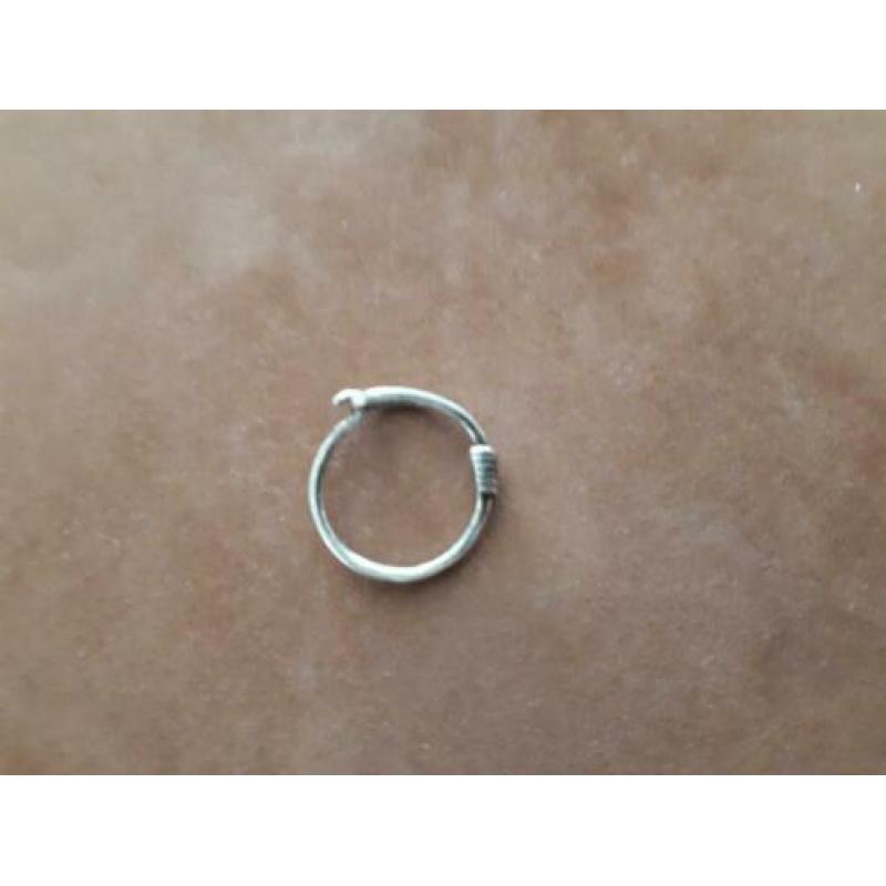 bijzondere zilver ring 925 sterling maat 17 mm