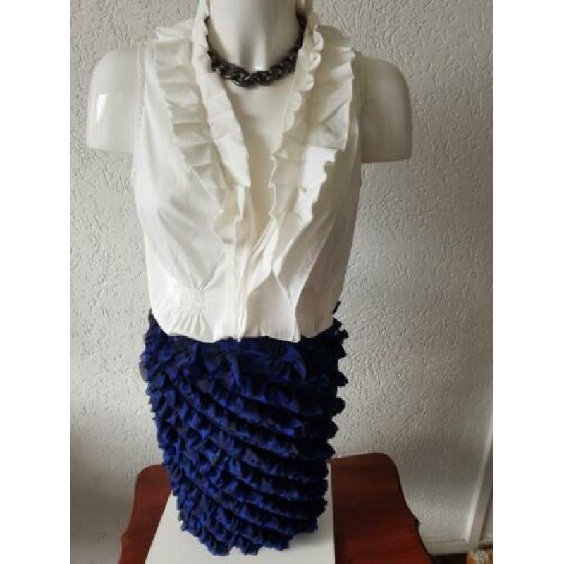 Steffen Schraut nieuwe rok blauw designer 38