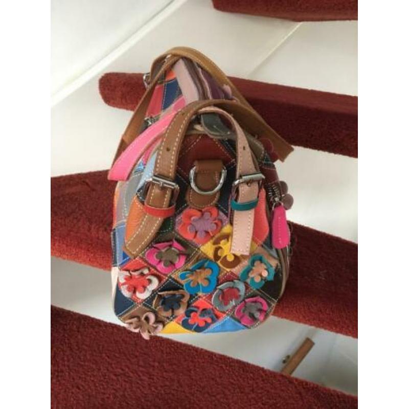Magic Bags leren tas hippie