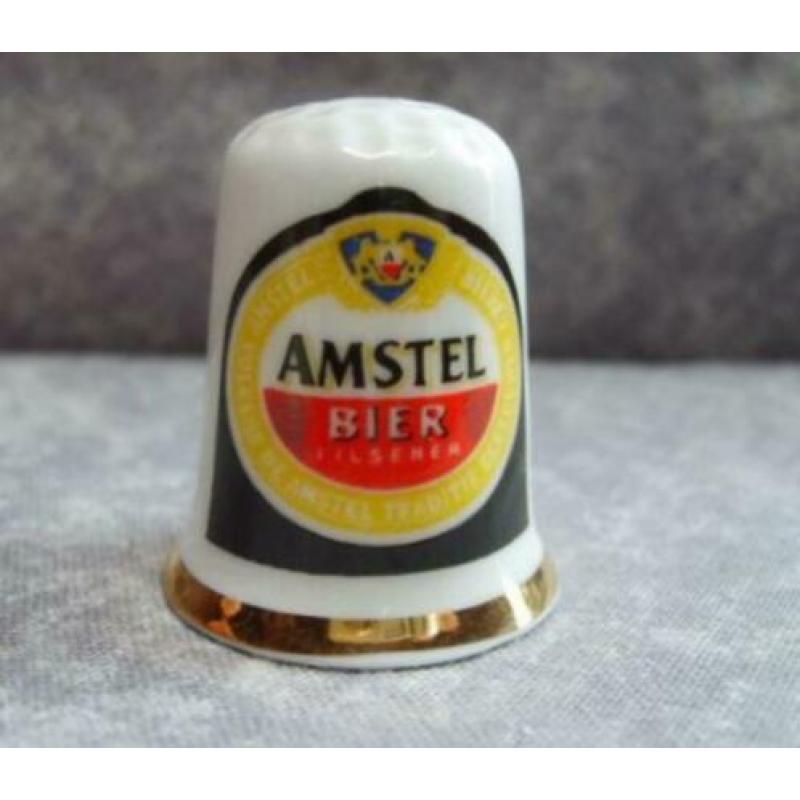 heineken stella amstel... bier merken porseleinen vingerhoed