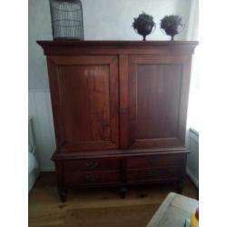 Te koop mooie antieke buffet linnen kast biedermeier stijl