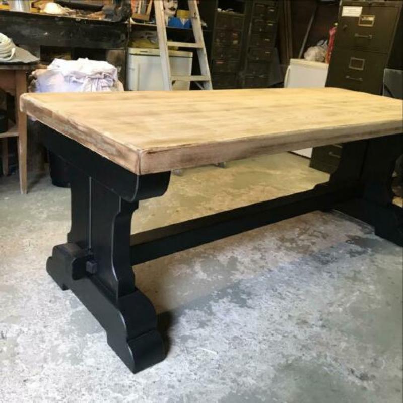 Klooster tafel massief eiken 7 cm dik blad