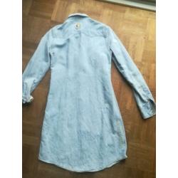 Mooie lange jeans blouse, mt 36