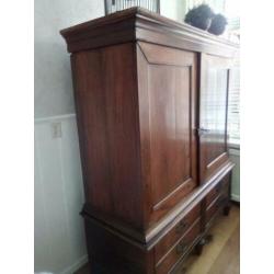 Te koop mooie antieke buffet linnen kast biedermeier stijl