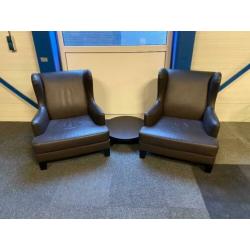 4 x Casa Milano fauteuil, armchair, Maria Teresa, leder