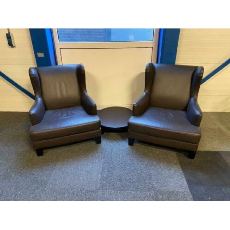 4 x Casa Milano fauteuil, armchair, Maria Teresa, leder