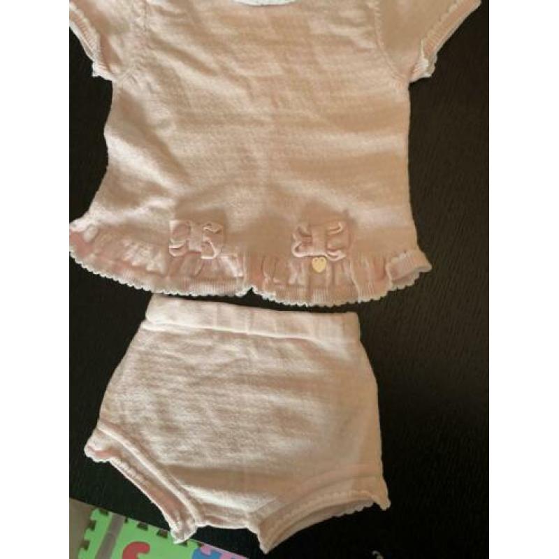 Setje van blues baby maat 68 roze