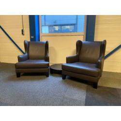4 x Casa Milano fauteuil, armchair, Maria Teresa, leder