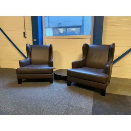4 x Casa Milano fauteuil, armchair, Maria Teresa, leder