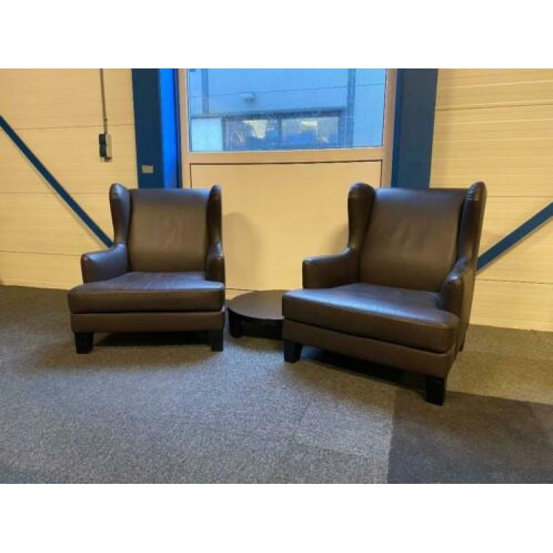 4 x Casa Milano fauteuil, armchair, Maria Teresa, leder