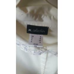 Blouse feest gebroken wit m collectie maat 58 nieuw!