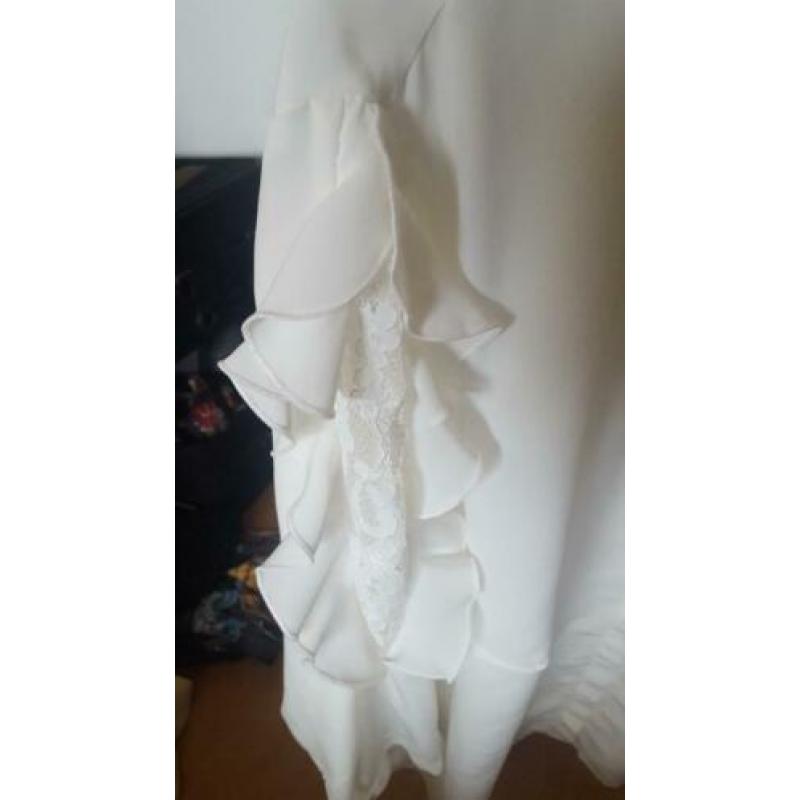 Blouse feest gebroken wit m collectie maat 58 nieuw!