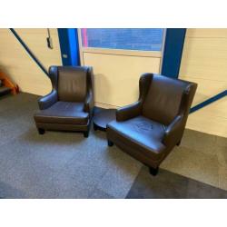 4 x Casa Milano fauteuil, armchair, Maria Teresa, leder