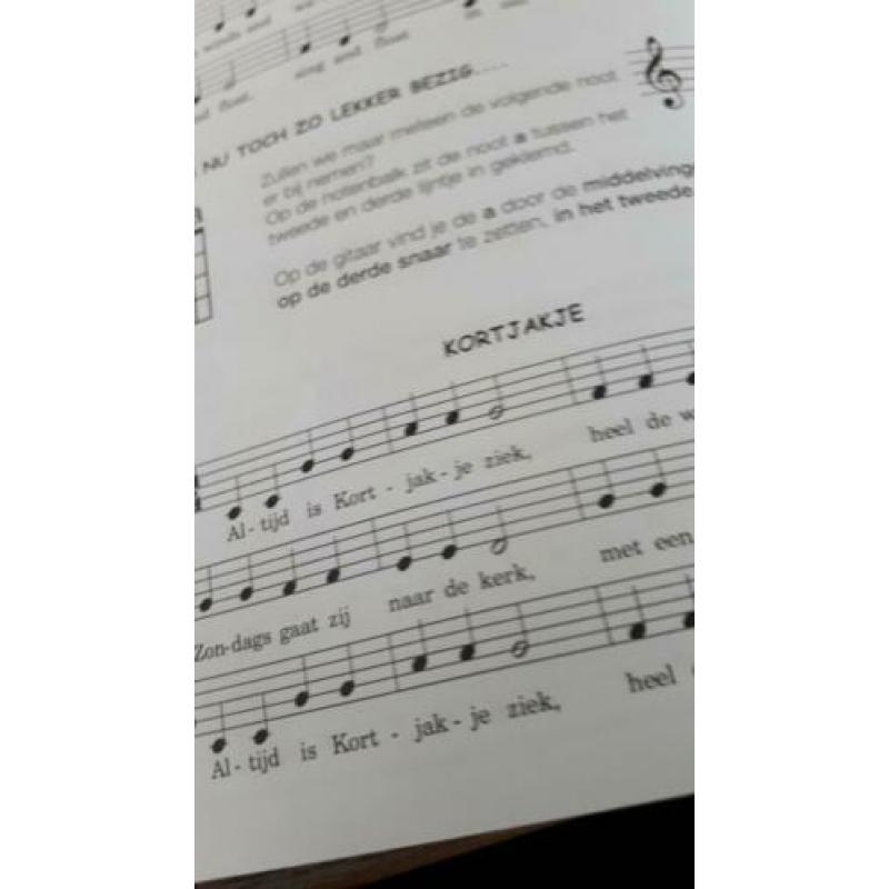 Muziekboekje voor gitaar voor beginnelingen