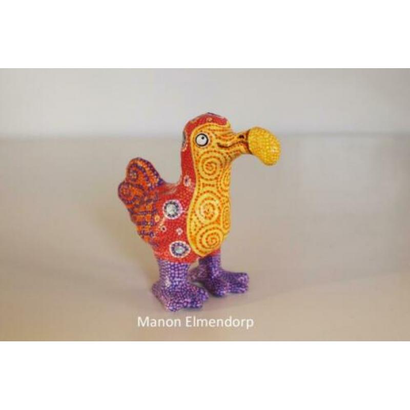 100% Handgemaakt Beeldje Dodo / Vogel Kunst Nieuw