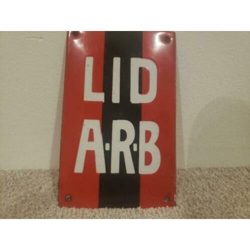 Emaille deurpostje amsterdamse redings brigade