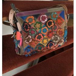 Magic Bags leren tas hippie