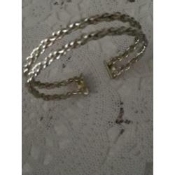 Mooie dubbele 925 zilveren ARMBAND