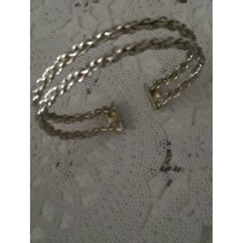 Mooie dubbele 925 zilveren ARMBAND