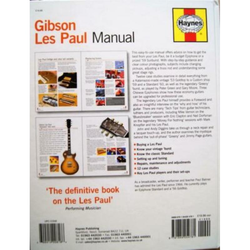 Gibson Les Paul Manual (2nd Edit.) aanbieding + verzenden !!