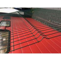 Aanbieding 102 meter hekwerk 3D 233 cm hoog groen RAL 6005.