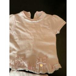 Setje van blues baby maat 68 roze