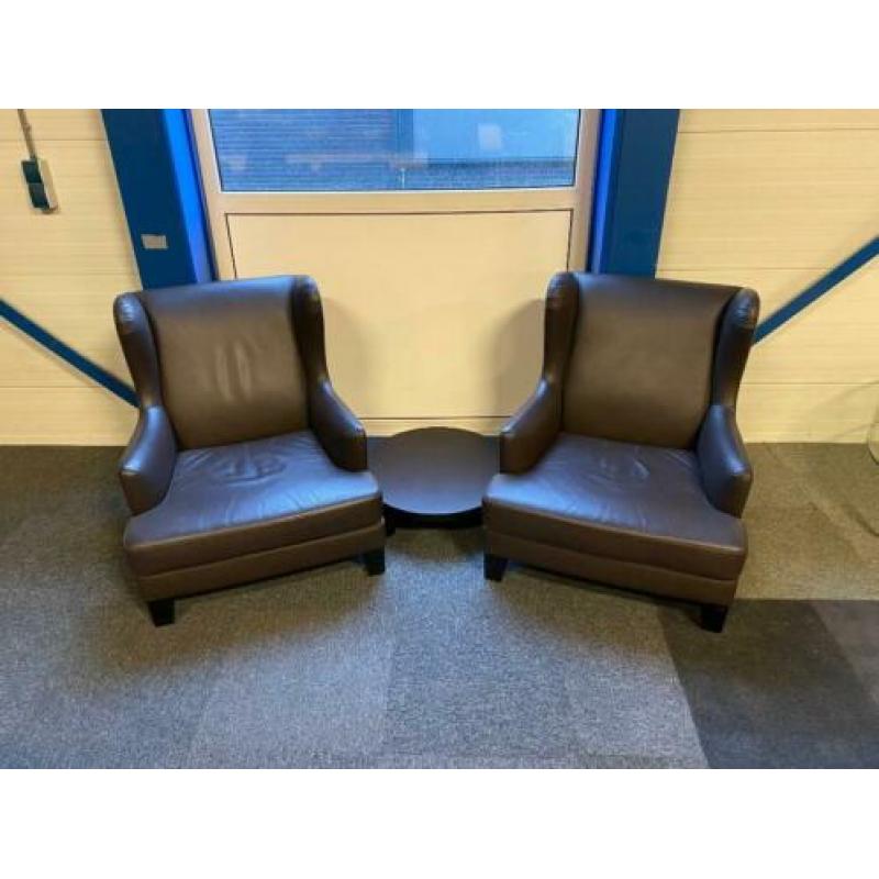 4 x Casa Milano fauteuil, armchair, Maria Teresa, leder