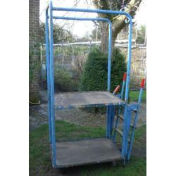 Mobiele bordes trap.