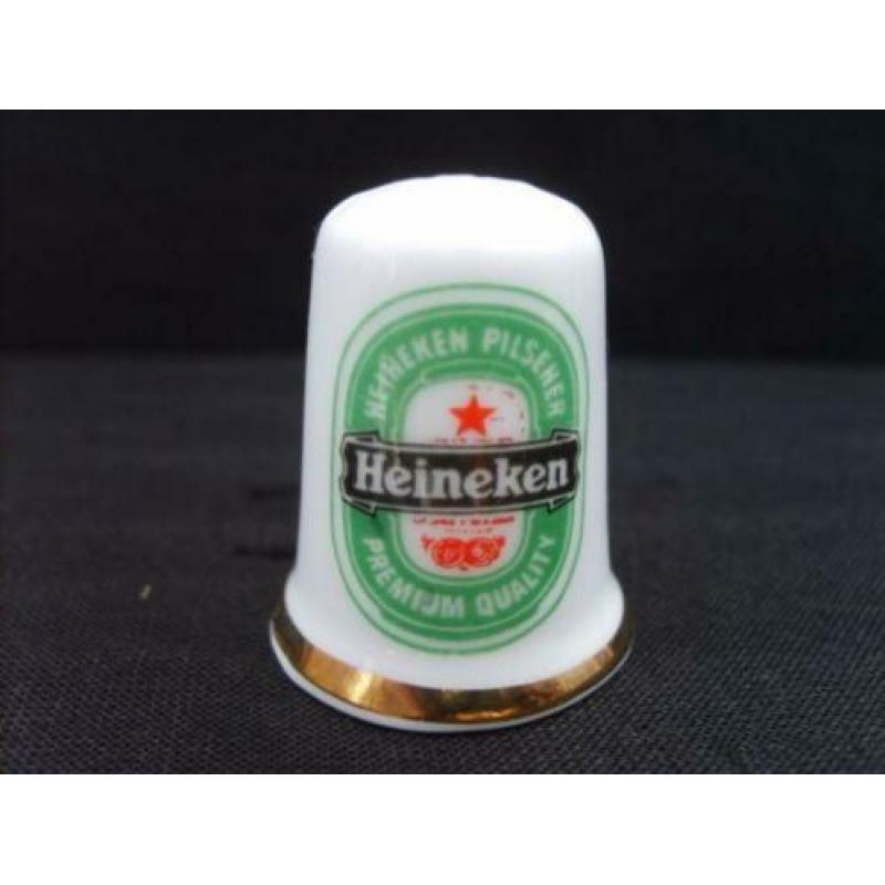 heineken stella amstel... bier merken porseleinen vingerhoed