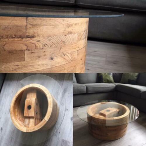 Salon tafel 70cm doorsneden 26 cm hoog