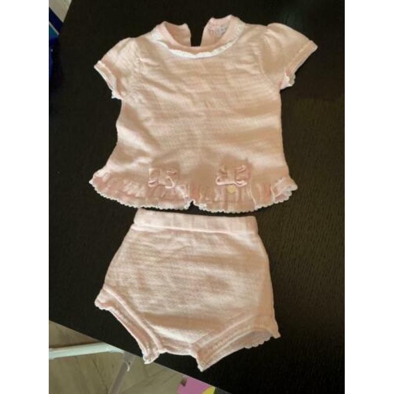 Setje van blues baby maat 68 roze