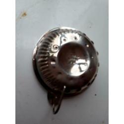Asbak verzilverd
