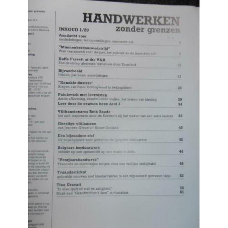 Handwerken zonder grenzen 1989 1 laarzen van vilt en stof