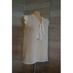 witte voile blouse maat 38 - - q43