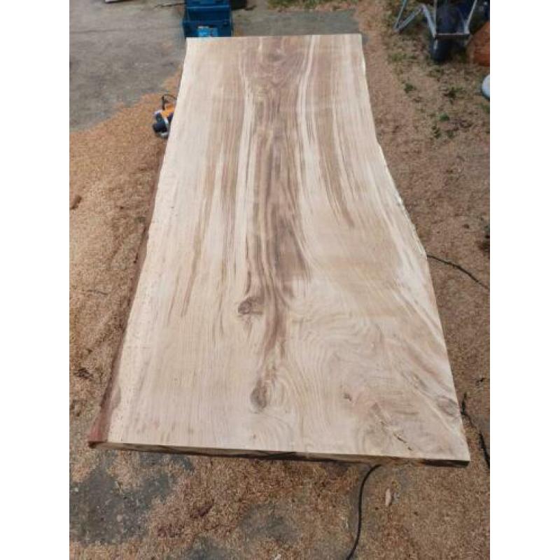 Eiken schaaldelen. Boomstam plank