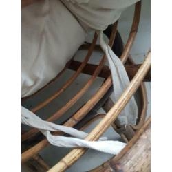 Cotton and Wood Chairs €160 for both