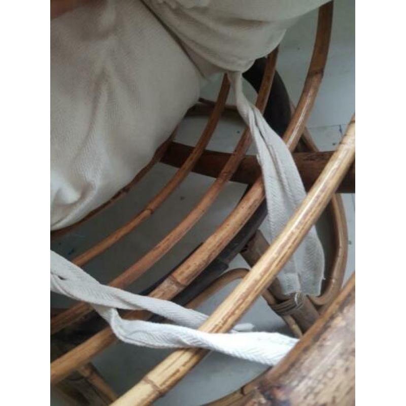 Cotton and Wood Chairs €160 for both